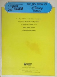 Image of The Big Book of Disney Songs