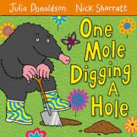 Image of One Mole Digging a Hole