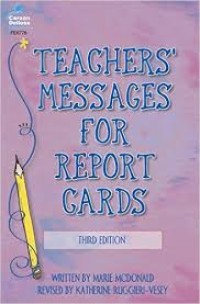 Image of Teachers' Messages for Report Cards